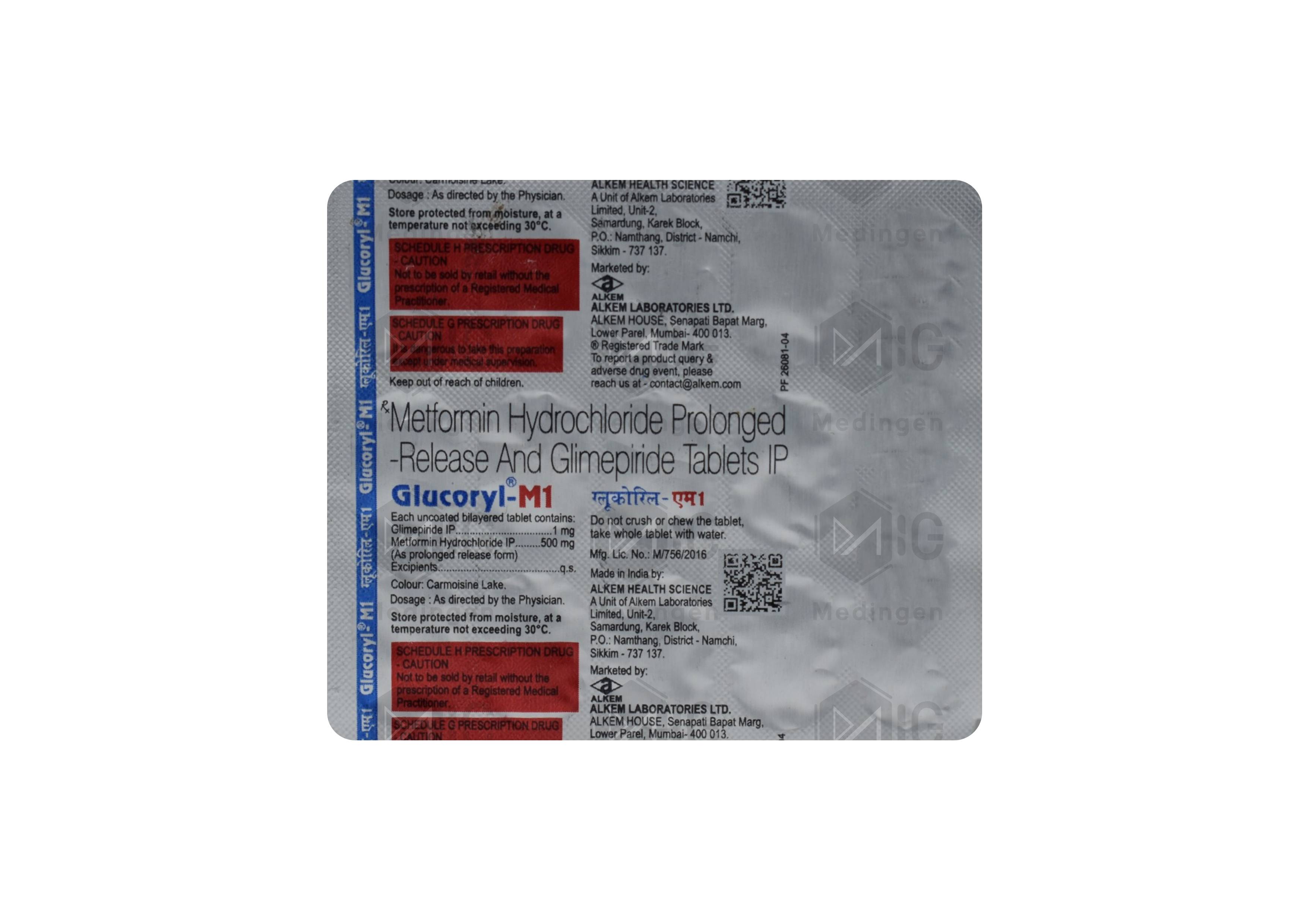 GLUCORYL M1